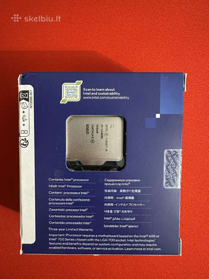 Intel Core i9-14900k 24c/32t – garantinis pakeitim - nuotraukos Nr. 2