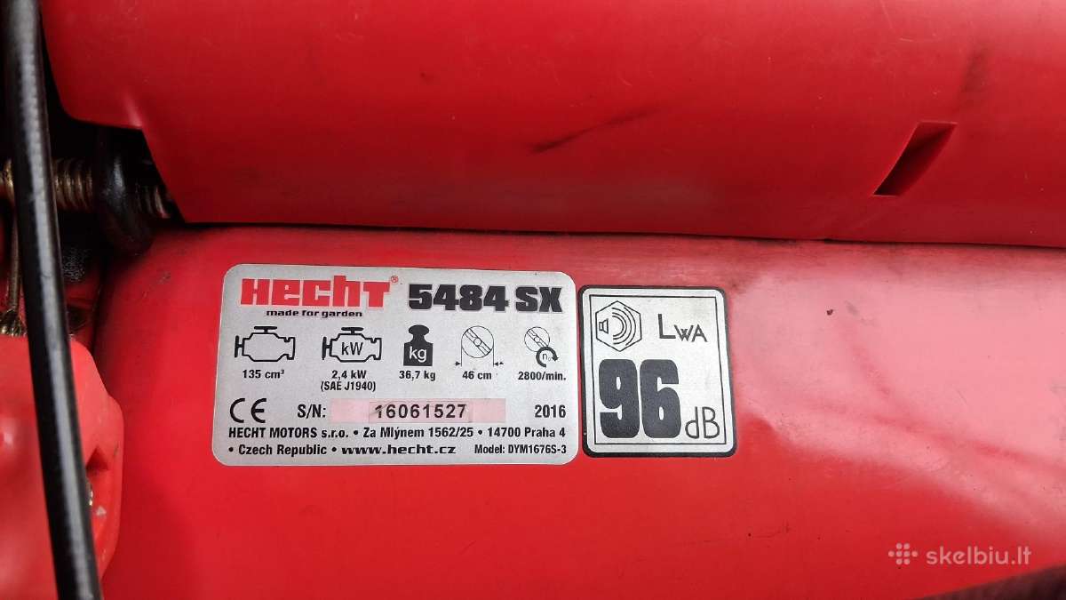 Hecht 5484 sx tvarkinga vėjapjovė - nuotraukos Nr. 5