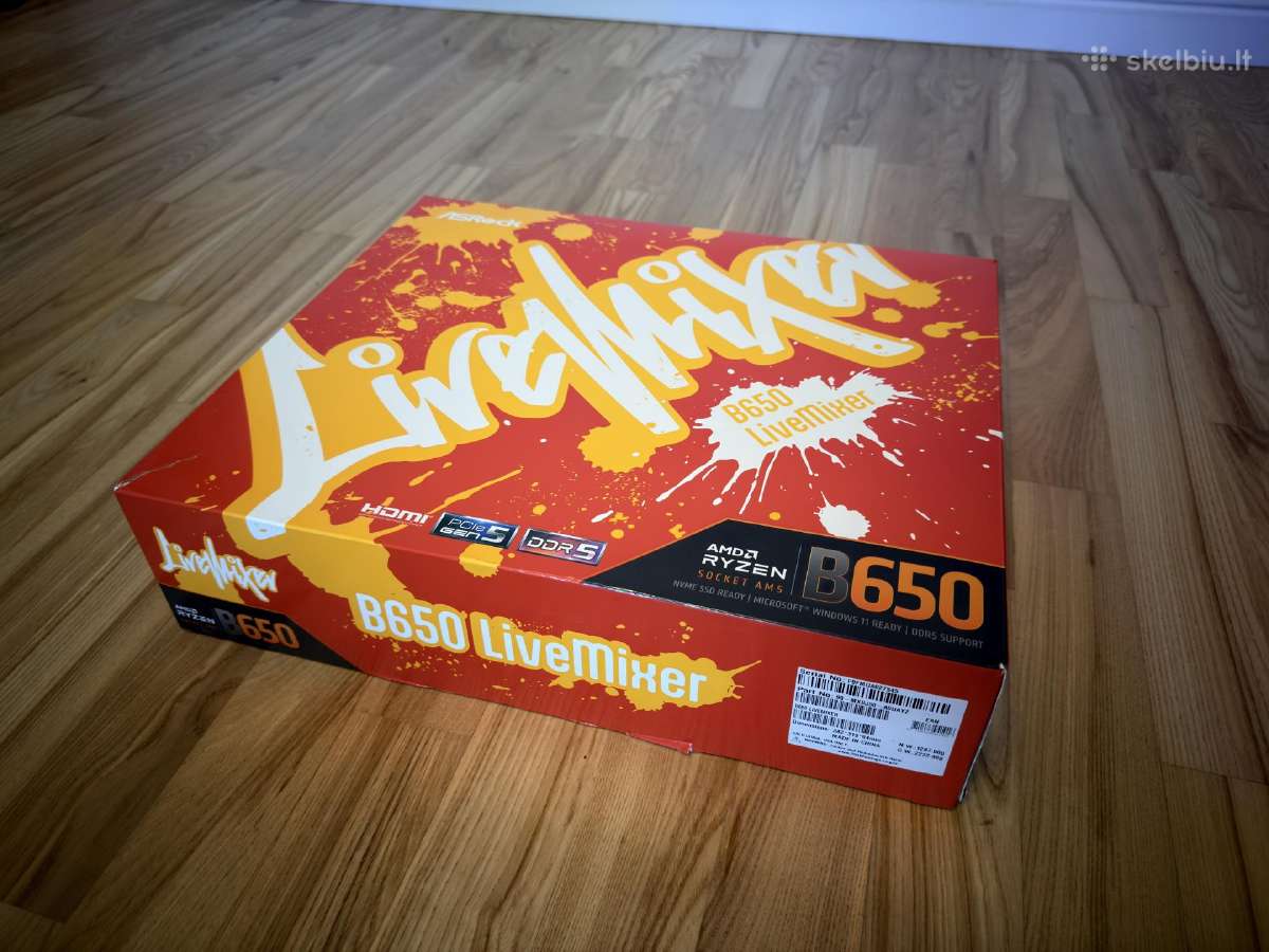 Asrock B650 Livemixer (Am5 Ddr5) su garantija - nuotraukos Nr. 9