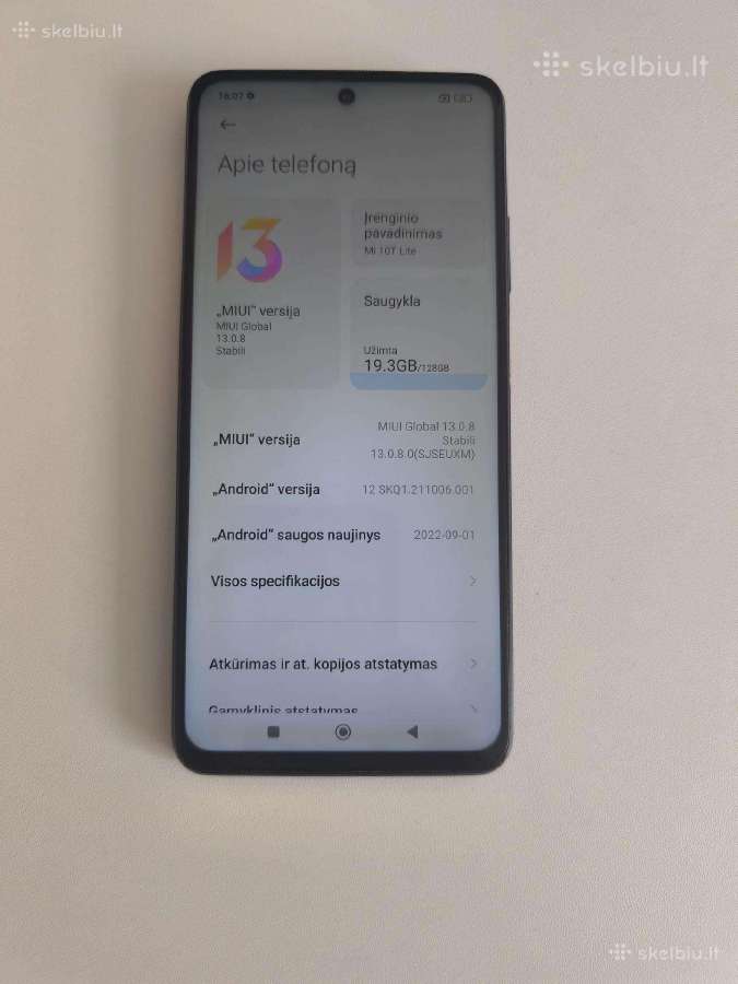 Telefonas Telefonai Xiaomi Mi 10t Lite 5G - nuotraukos Nr. 6