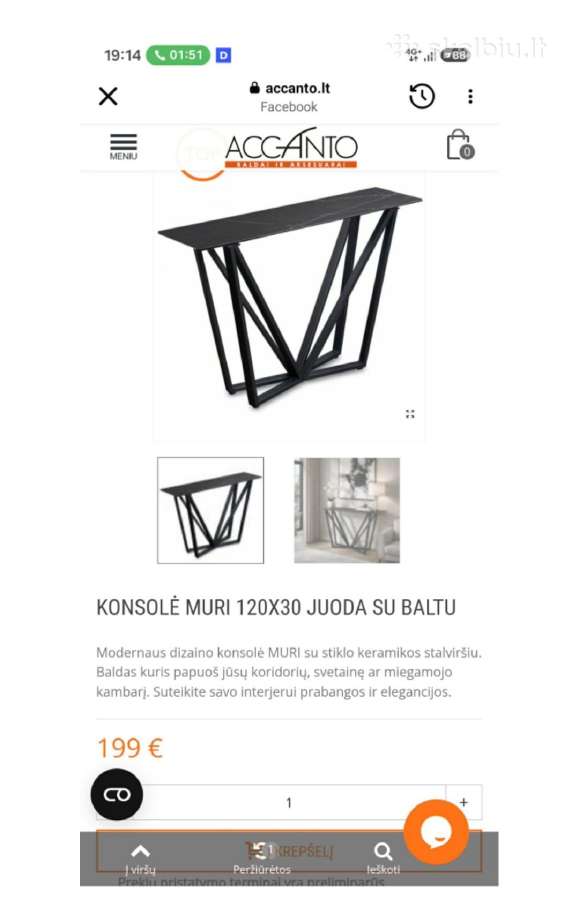 Accanto konsolė Muri - nuotraukos Nr. 3