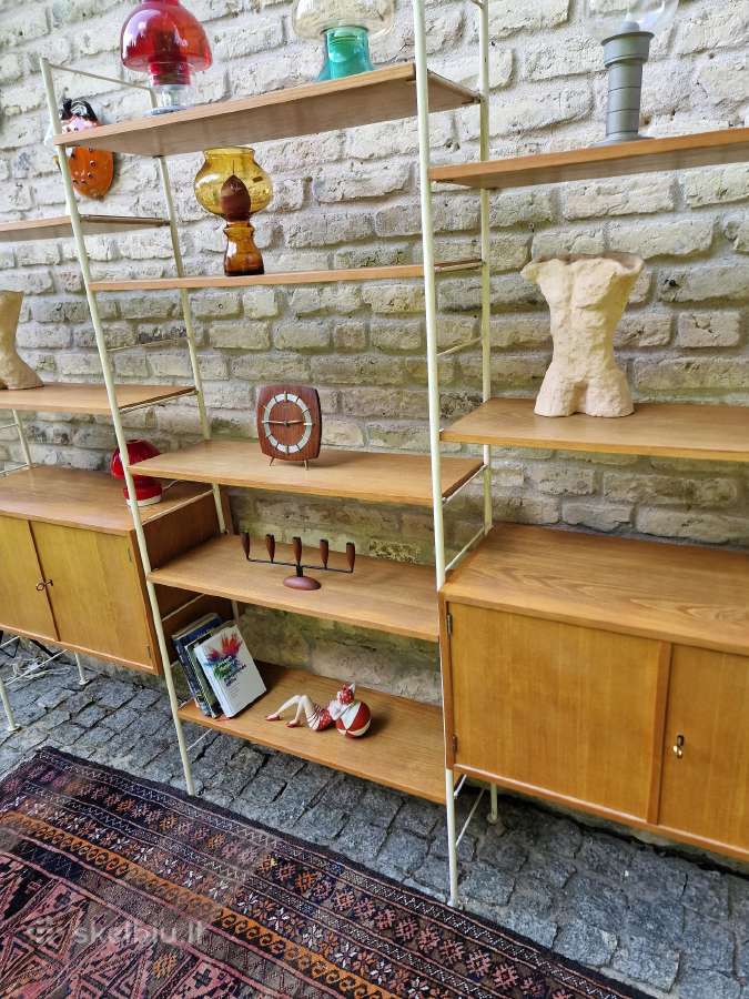 Vintažinė mid century modulinė lentynų sistema - nuotraukos Nr. 5