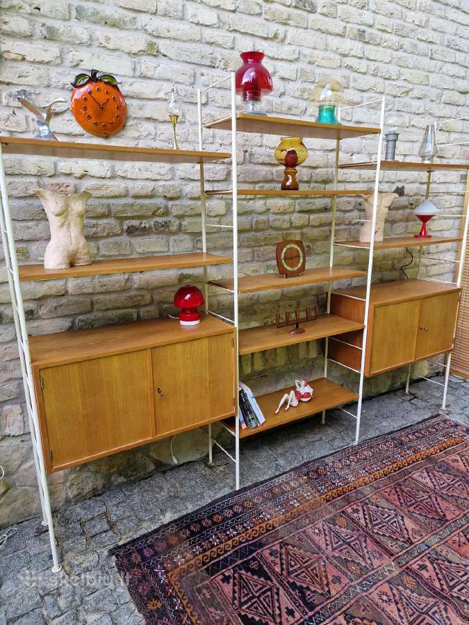 Vintažinė mid century modulinė lentynų sistema - nuotraukos Nr. 8
