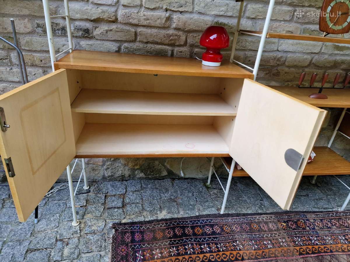 Vintažinė mid century modulinė lentynų sistema - nuotraukos Nr. 10