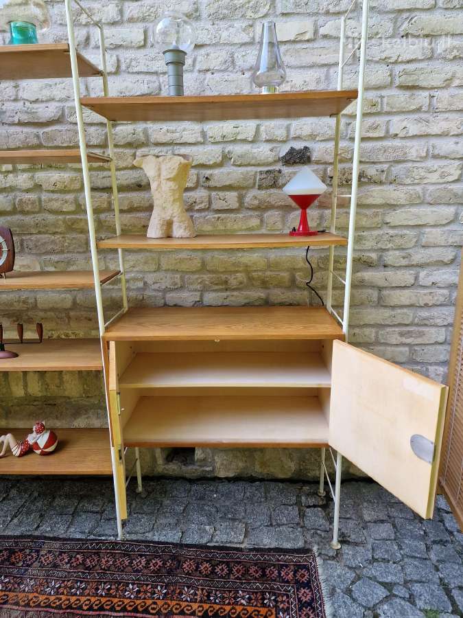 Vintažinė mid century modulinė lentynų sistema - nuotraukos Nr. 11