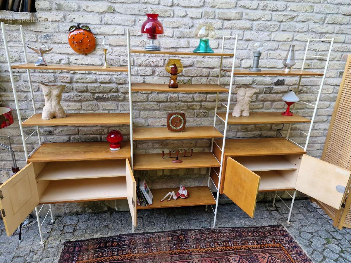 Vintažinė mid century modulinė lentynų sistema - nuotraukos Nr. 13