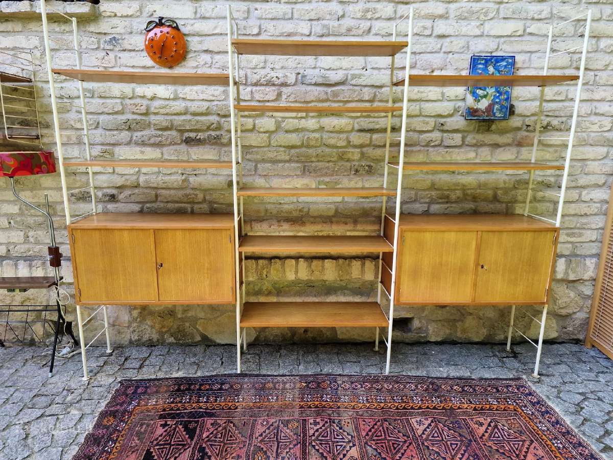 Vintažinė mid century modulinė lentynų sistema - nuotraukos Nr. 14