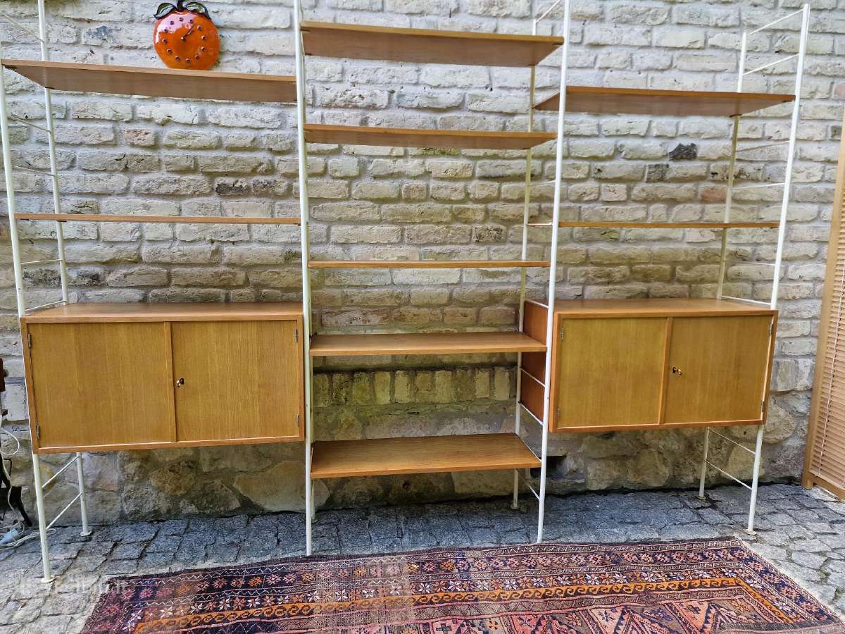 Vintažinė mid century modulinė lentynų sistema - nuotraukos Nr. 15