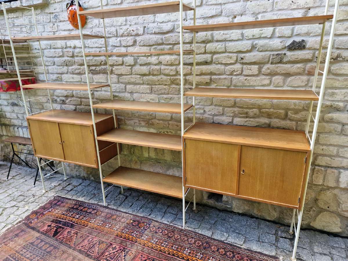 Vintažinė mid century modulinė lentynų sistema - nuotraukos Nr. 17