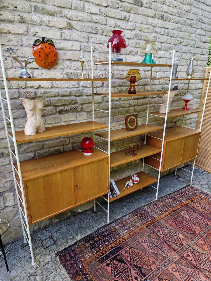Vintažinė mid century modulinė lentynų sistema - nuotraukos Nr. 18