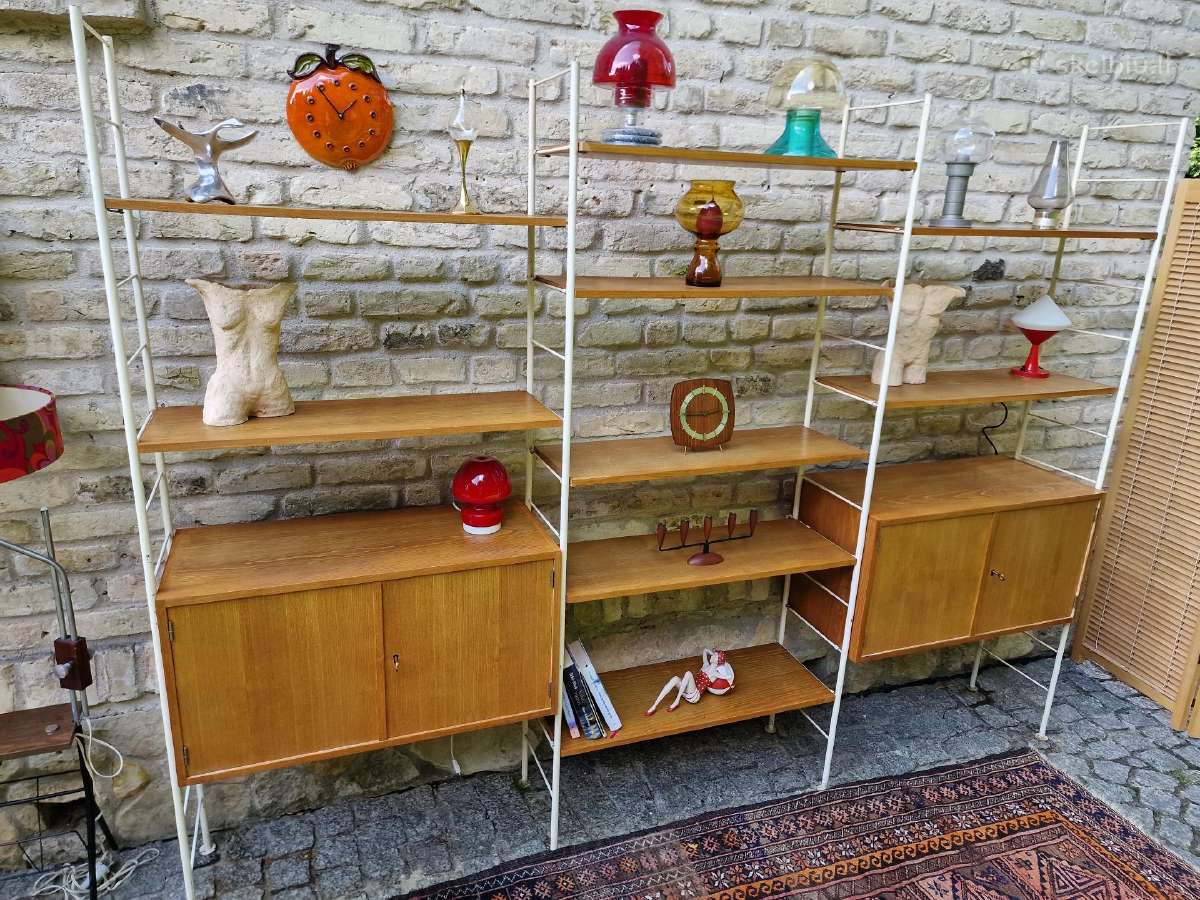 Vintažinė mid century modulinė lentynų sistema - nuotraukos Nr. 19