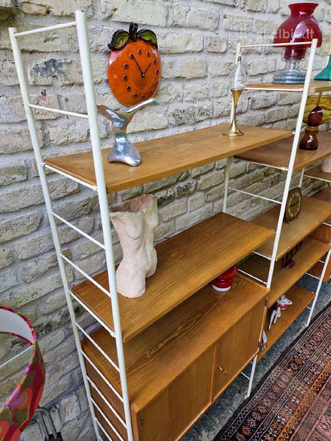 Vintažinė mid century modulinė lentynų sistema - nuotraukos Nr. 21