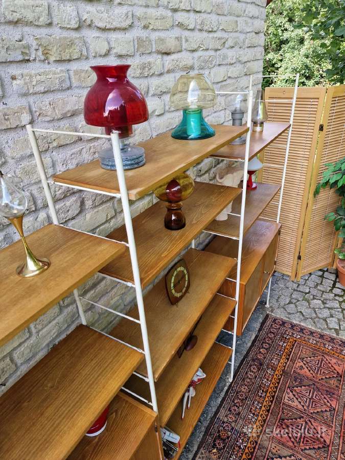 Vintažinė mid century modulinė lentynų sistema - nuotraukos Nr. 23