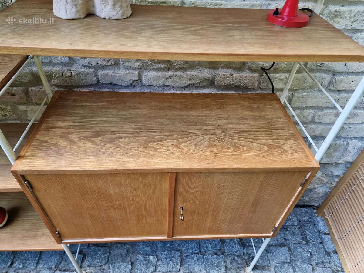 Vintažinė mid century modulinė lentynų sistema - nuotraukos Nr. 25