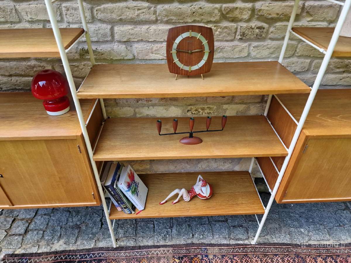 Vintažinė mid century modulinė lentynų sistema - nuotraukos Nr. 26