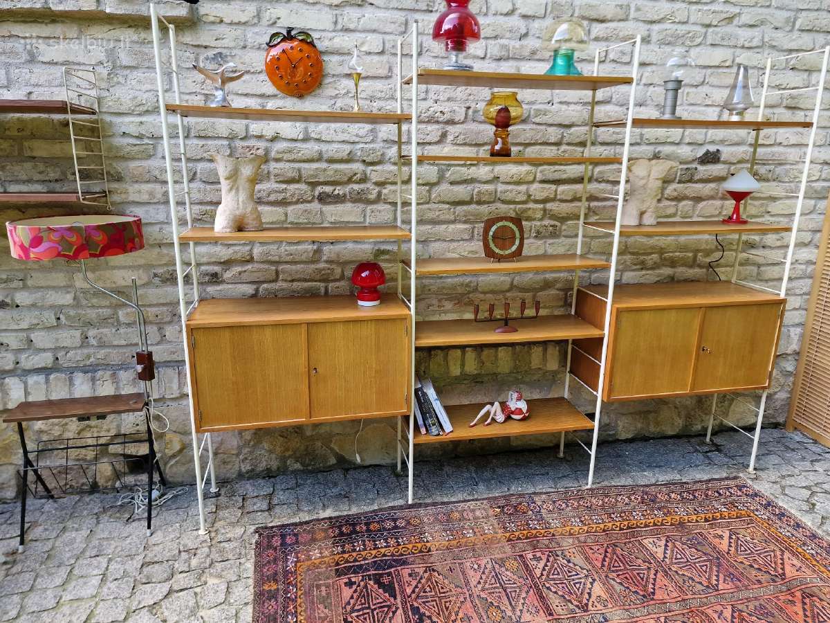 Vintažinė mid century modulinė lentynų sistema - nuotraukos Nr. 29