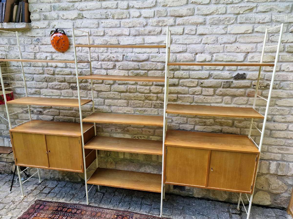 Vintažinė mid century modulinė lentynų sistema - nuotraukos Nr. 30
