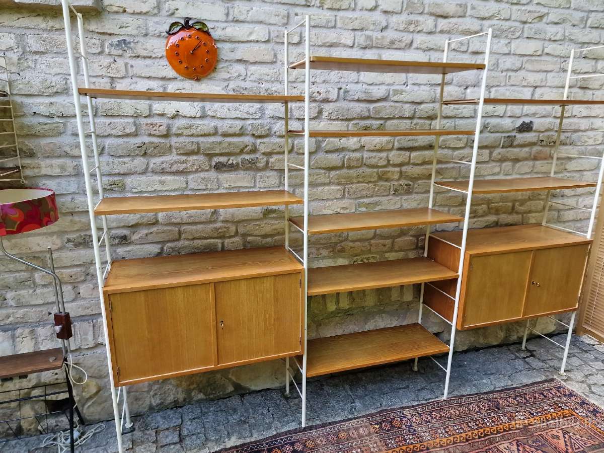 Vintažinė mid century modulinė lentynų sistema - nuotraukos Nr. 31
