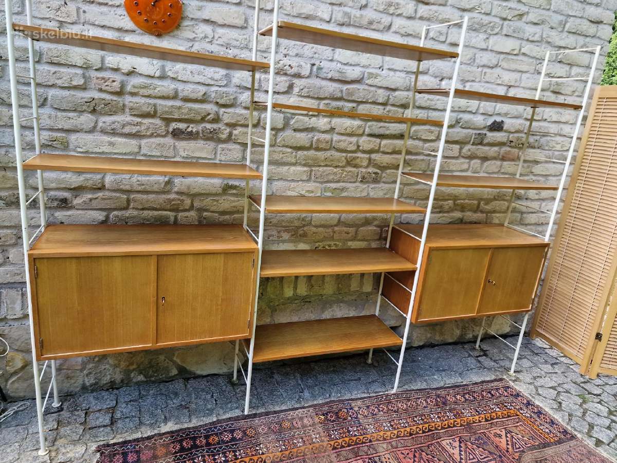Vintažinė mid century modulinė lentynų sistema - nuotraukos Nr. 33