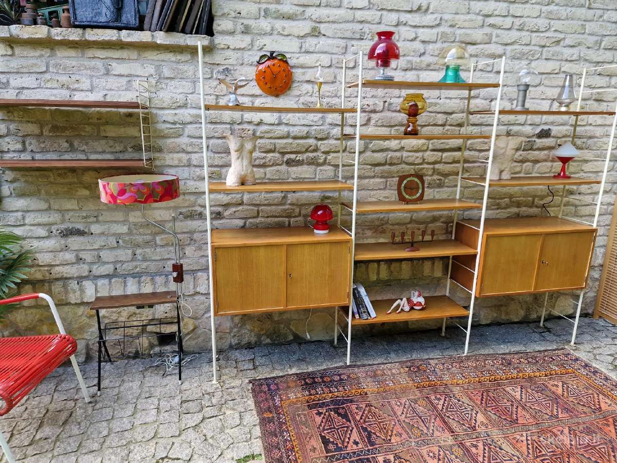 Vintažinė mid century modulinė lentynų sistema - nuotraukos Nr. 34