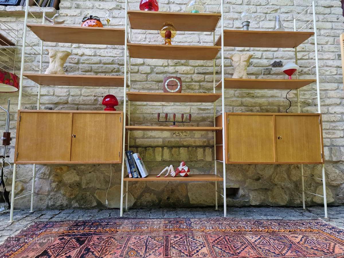 Vintažinė mid century modulinė lentynų sistema - nuotraukos Nr. 35