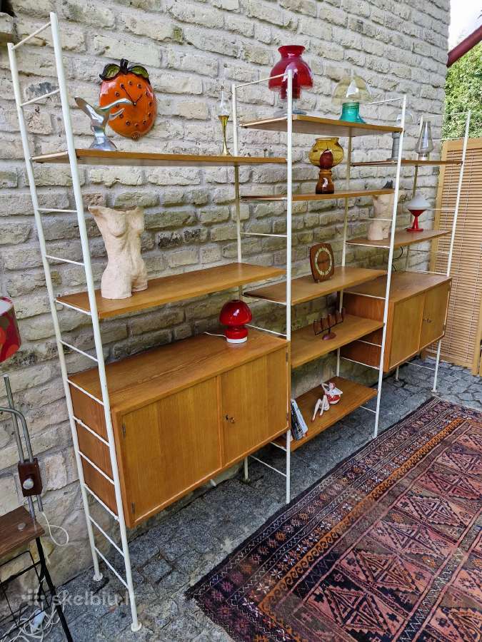 Vintažinė mid century modulinė lentynų sistema - nuotraukos Nr. 36