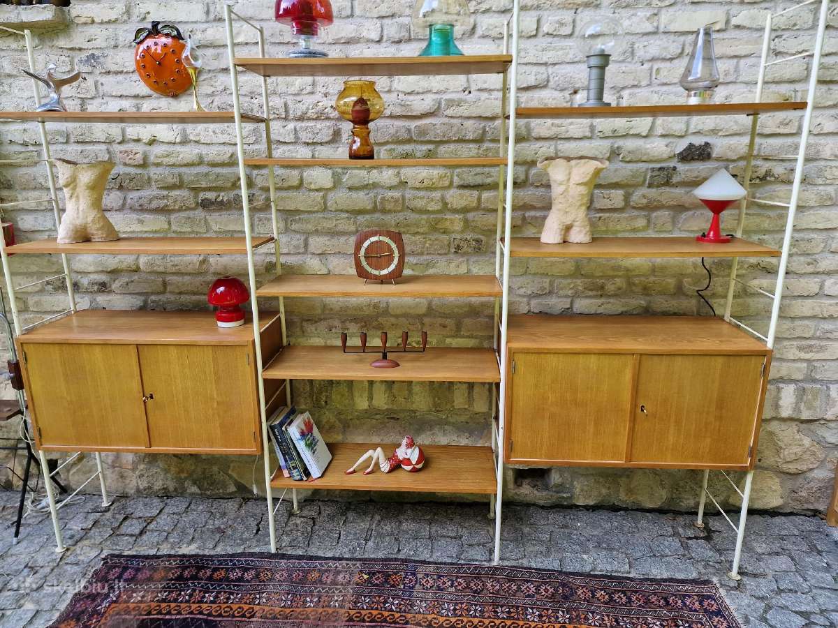 Vintažinė mid century modulinė lentynų sistema - nuotraukos Nr. 37