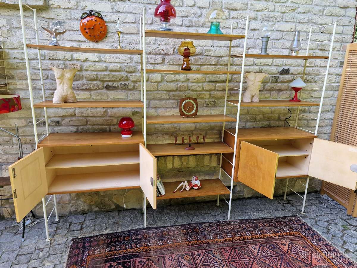 Vintažinė mid century modulinė lentynų sistema - nuotraukos Nr. 38