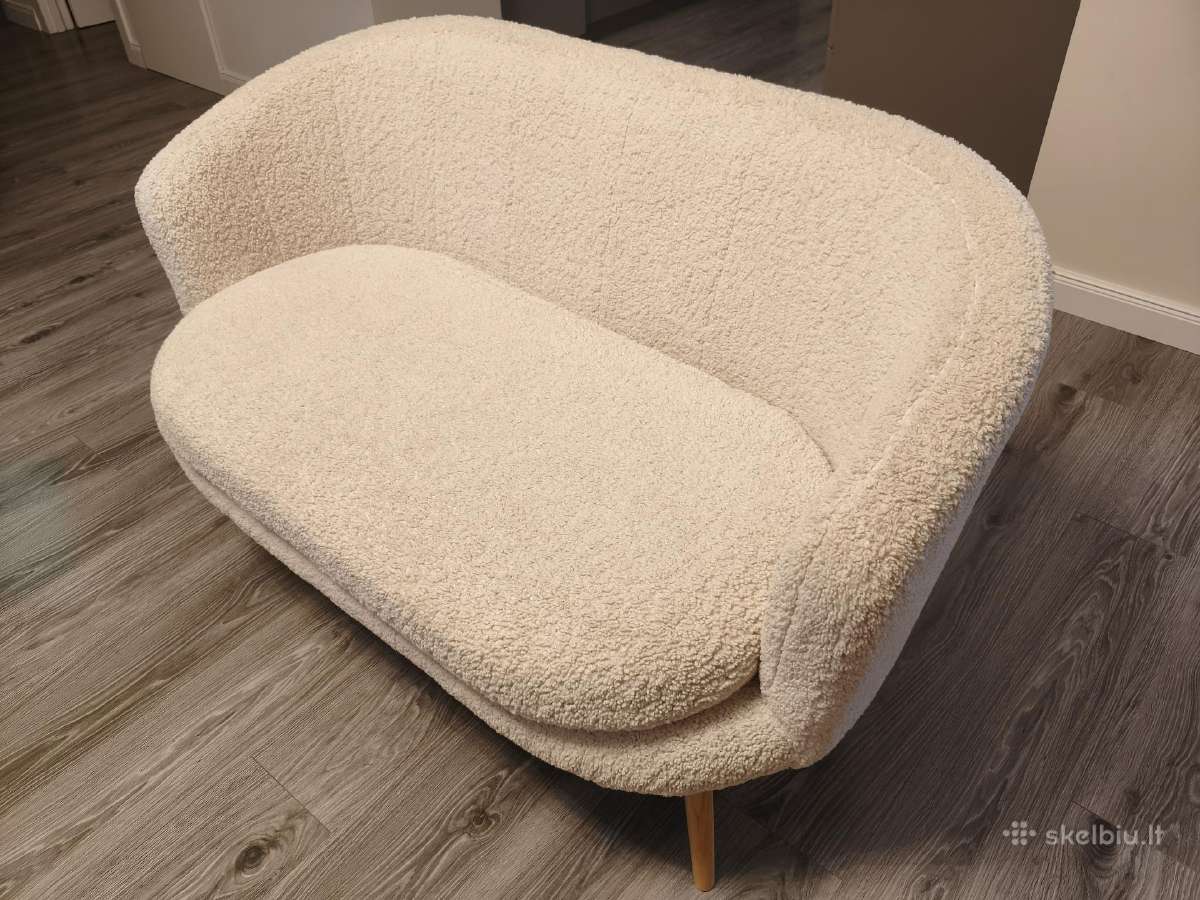Balta Sofa (kaip nauja) - nuotraukos Nr. 3