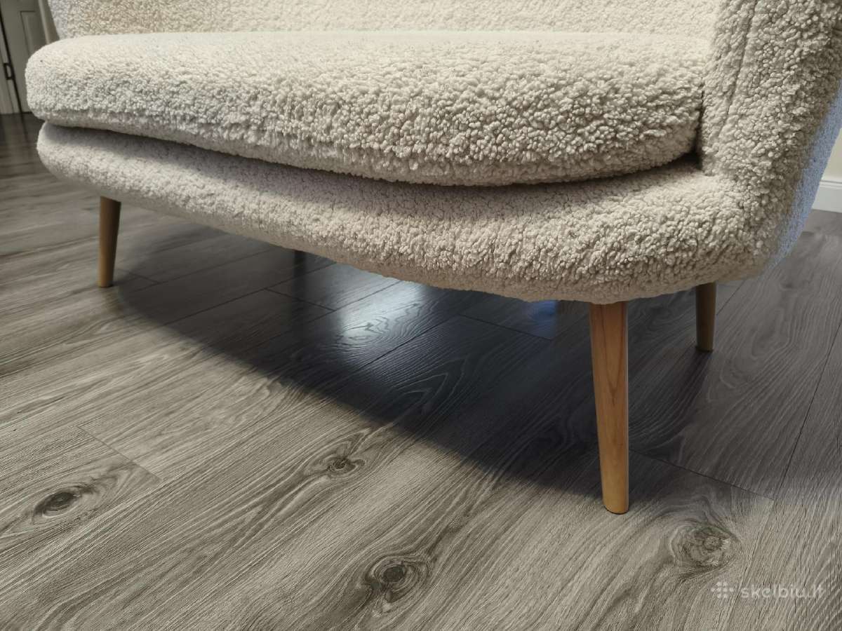 Balta Sofa (kaip nauja) - nuotraukos Nr. 4