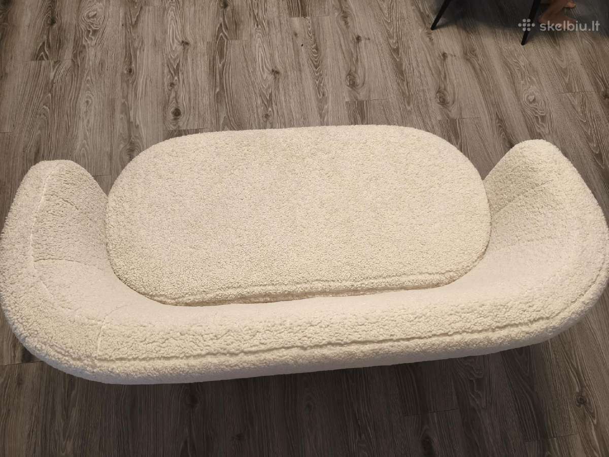 Balta Sofa (kaip nauja) - nuotraukos Nr. 5