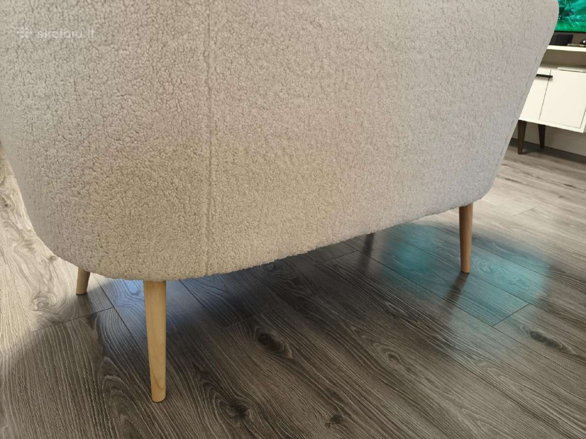 Balta Sofa (kaip nauja) - nuotraukos Nr. 6