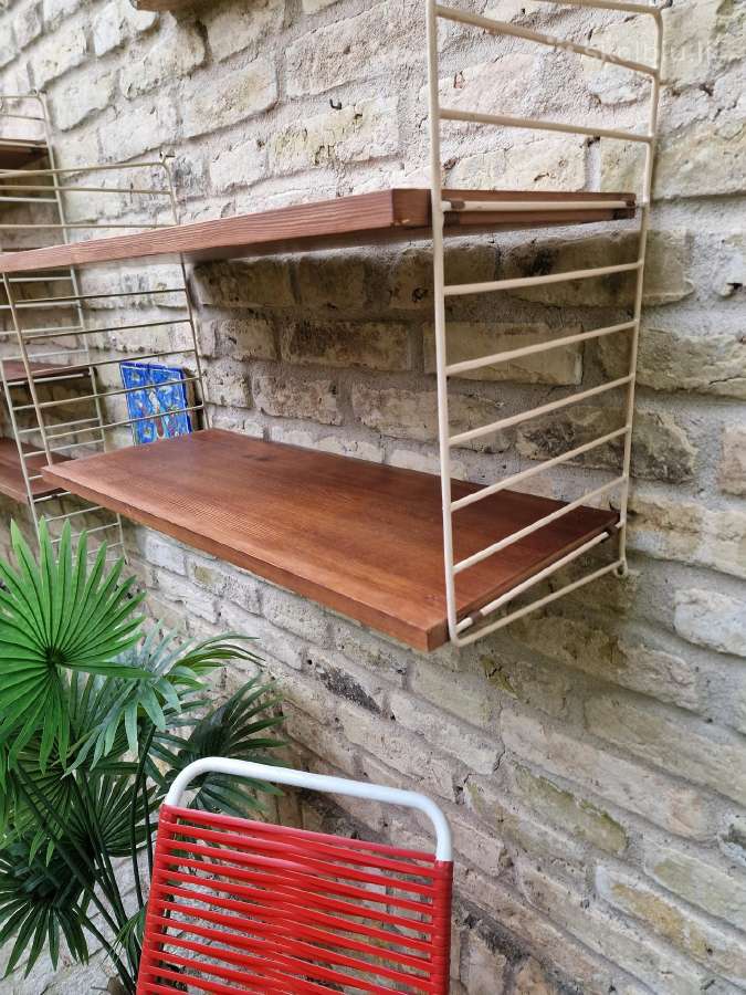 Vintažinės mid century pakabinamos lentynos - nuotraukos Nr. 37