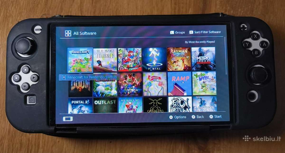 Nintendo switch Oled+zaidimai+paskira+128gb Sd - nuotraukos Nr. 3