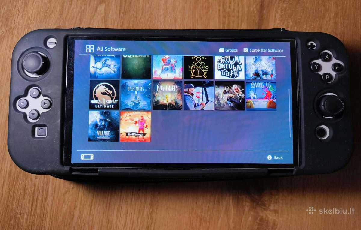 Nintendo switch Oled+zaidimai+paskira+128gb Sd - nuotraukos Nr. 4