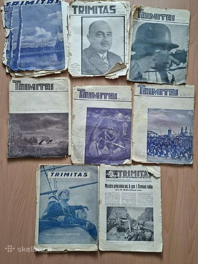 Didelis tarpukario žurnalų ir knygų rinkinys - nuotraukos Nr. 2