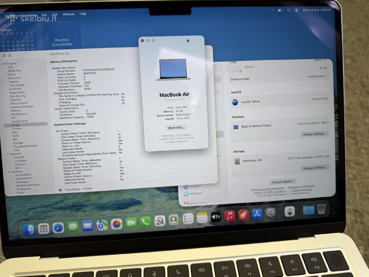 MacBook Air 2025 - nuotraukos Nr. 5