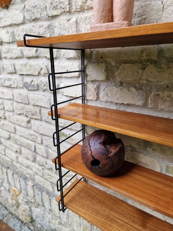 Vintažinė mid century pakabinama lentyna - nuotraukos Nr. 12