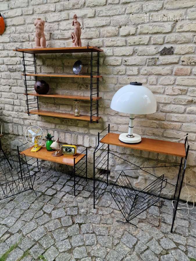 Vintažinė mid century pakabinama lentyna - nuotraukos Nr. 24