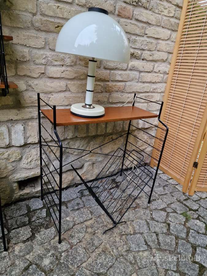 Vintažinė mid century pakabinama lentyna - nuotraukos Nr. 26