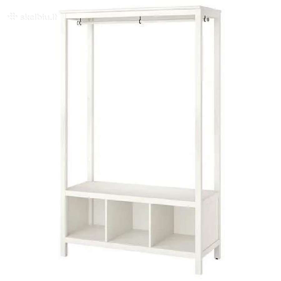 Ikea Hemnes atvira drabužių spinta – balta - nuotraukos Nr. 2