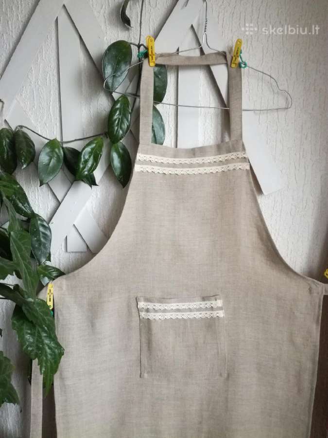 Graži,puošni lino prijuostė - nuotraukos Nr. 9