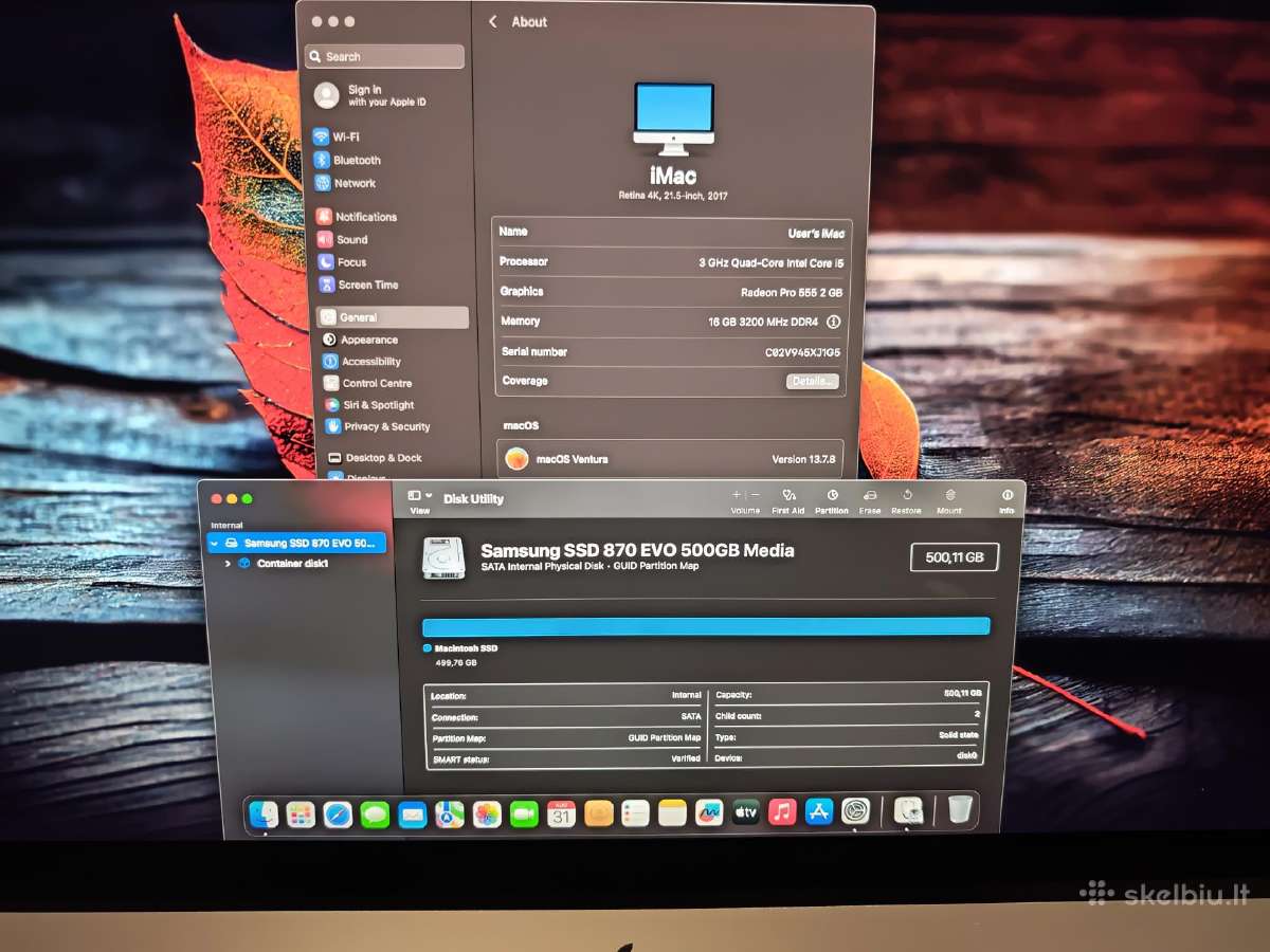iMac 21.5 4k 2017 - nuotraukos Nr. 2