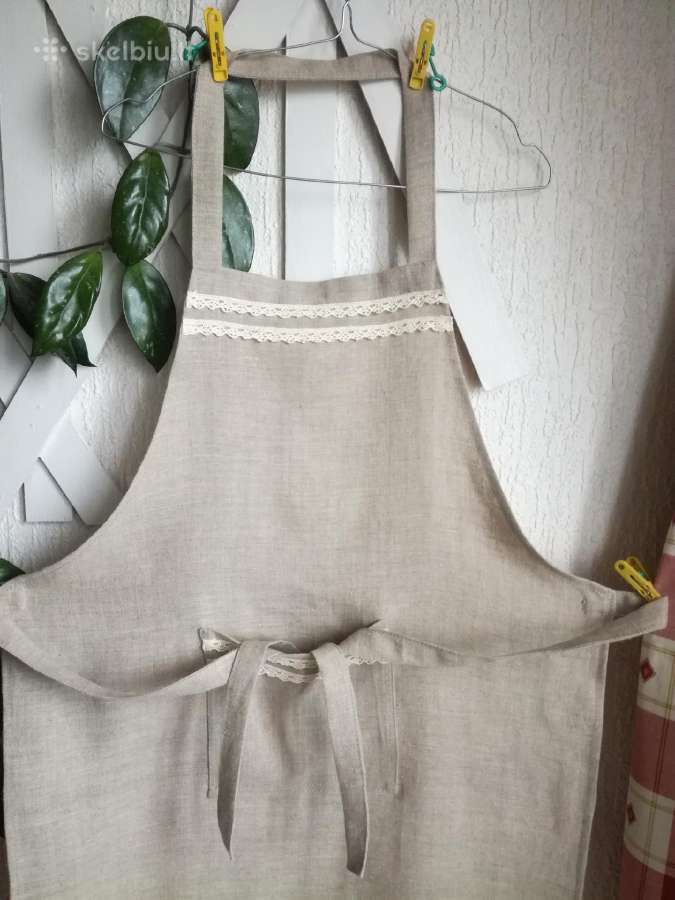 Graži,puošni lino prijuostė - nuotraukos Nr. 5