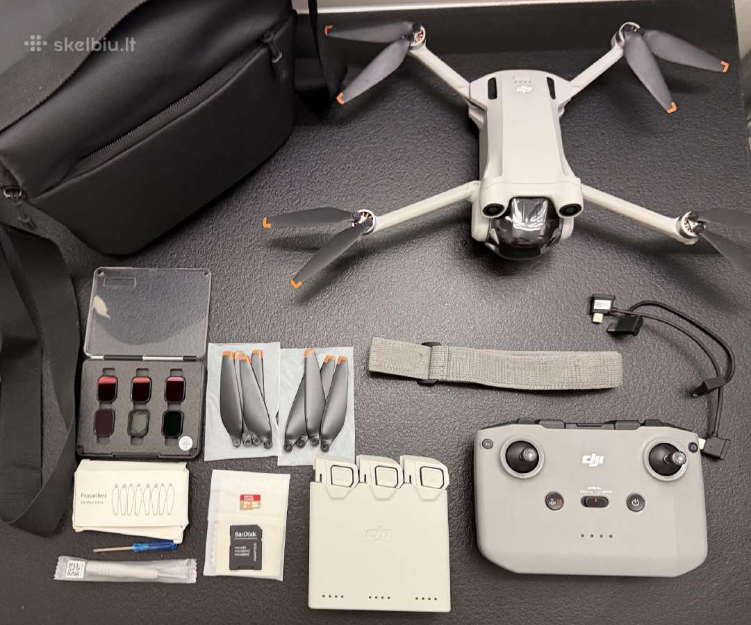 Dji Mini 3 Pro Fly More Combo + Nd Filtrai - nuotraukos Nr. 2
