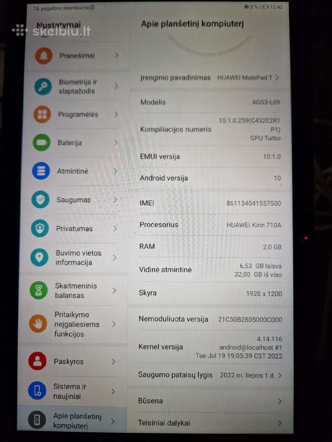 Huawei Matepad T - nuotraukos Nr. 2
