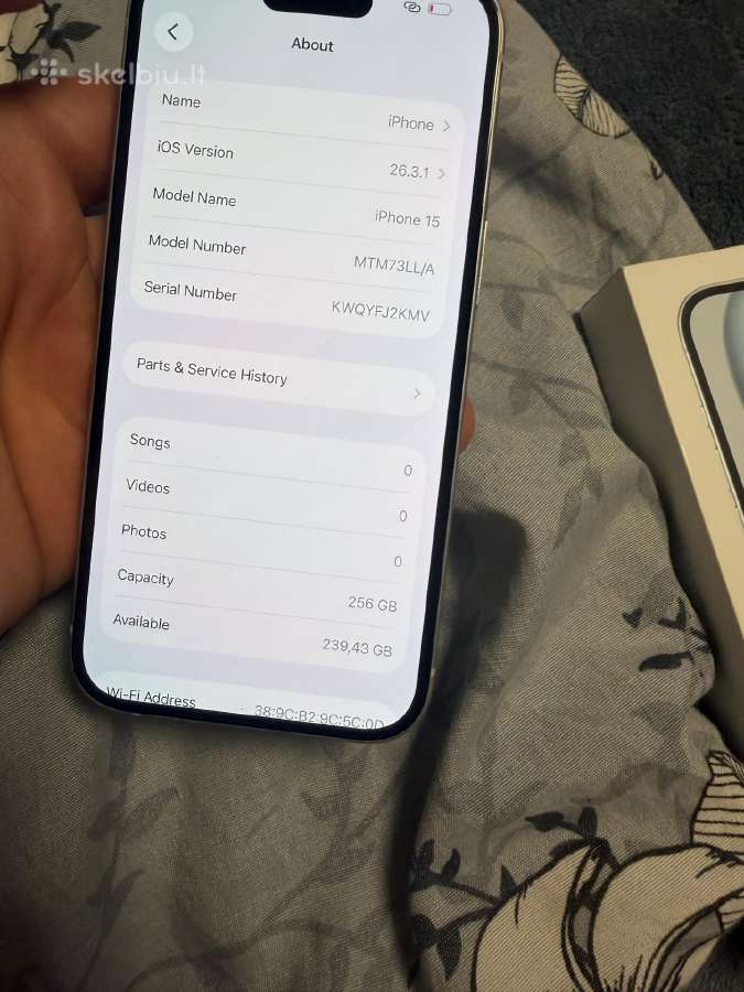 iPhone 15 256gb - nuotraukos Nr. 7