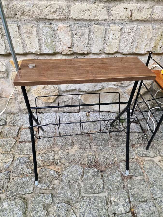 Vintažinis mid century toršeras su staliuku - nuotraukos Nr. 8