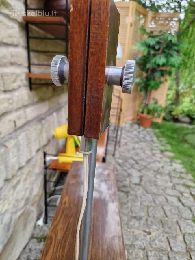 Vintažinis mid century toršeras su staliuku - nuotraukos Nr. 13