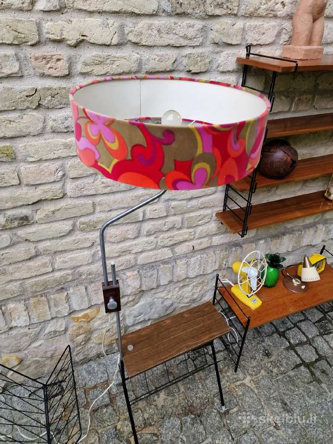 Vintažinis mid century toršeras su staliuku - nuotraukos Nr. 15